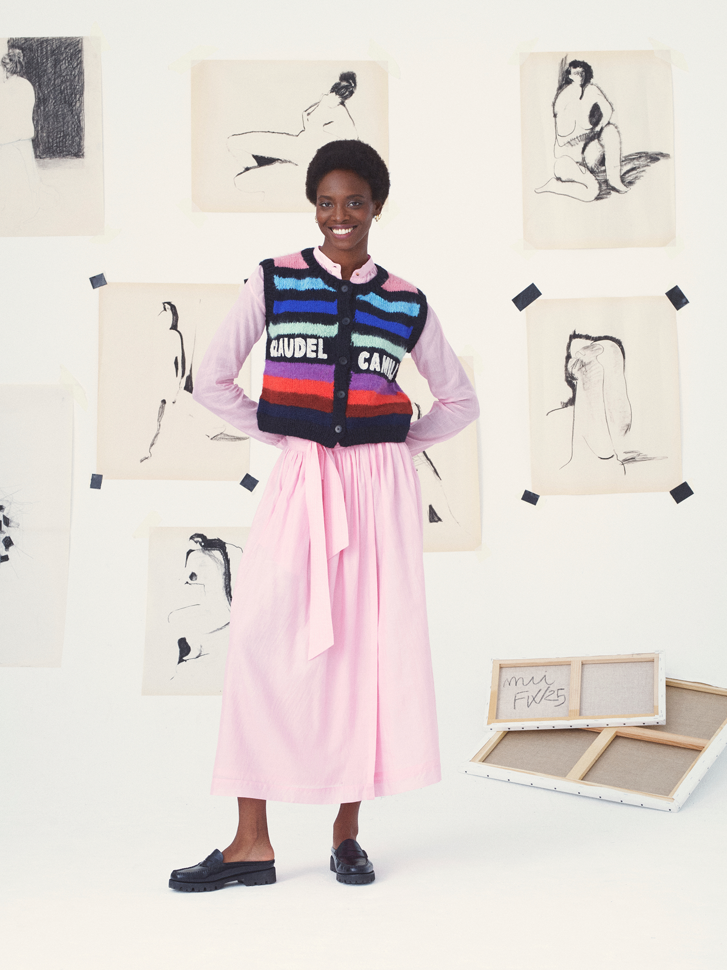 cardigan-claudel-statement-multico