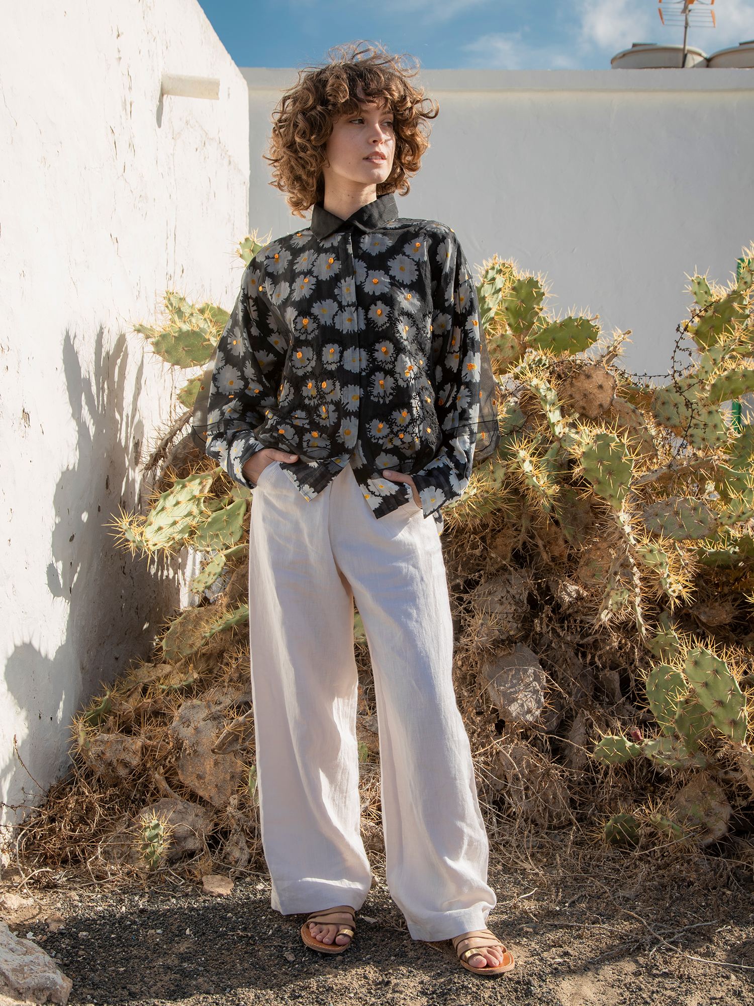 chemise-nina-paquerettes-black-miicollecion