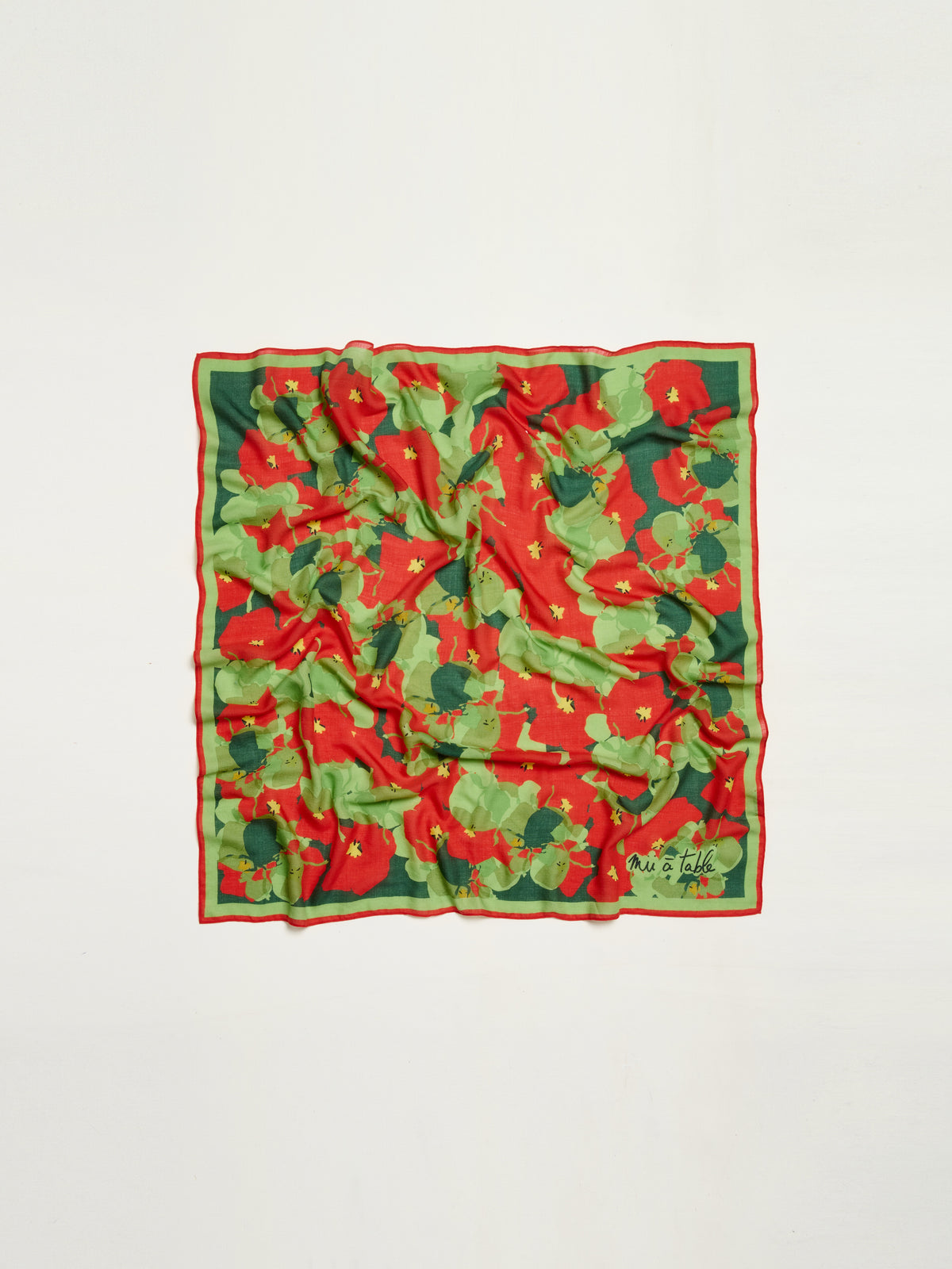 SILK SCARF 65 - NASTURTIUM