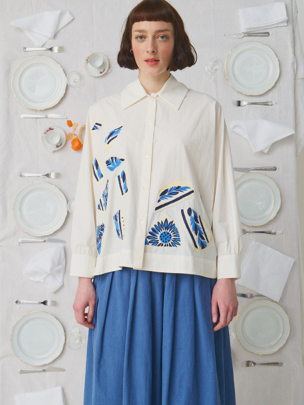 CHEMISE EMMANUELLA - ASSIETTE CASSEE