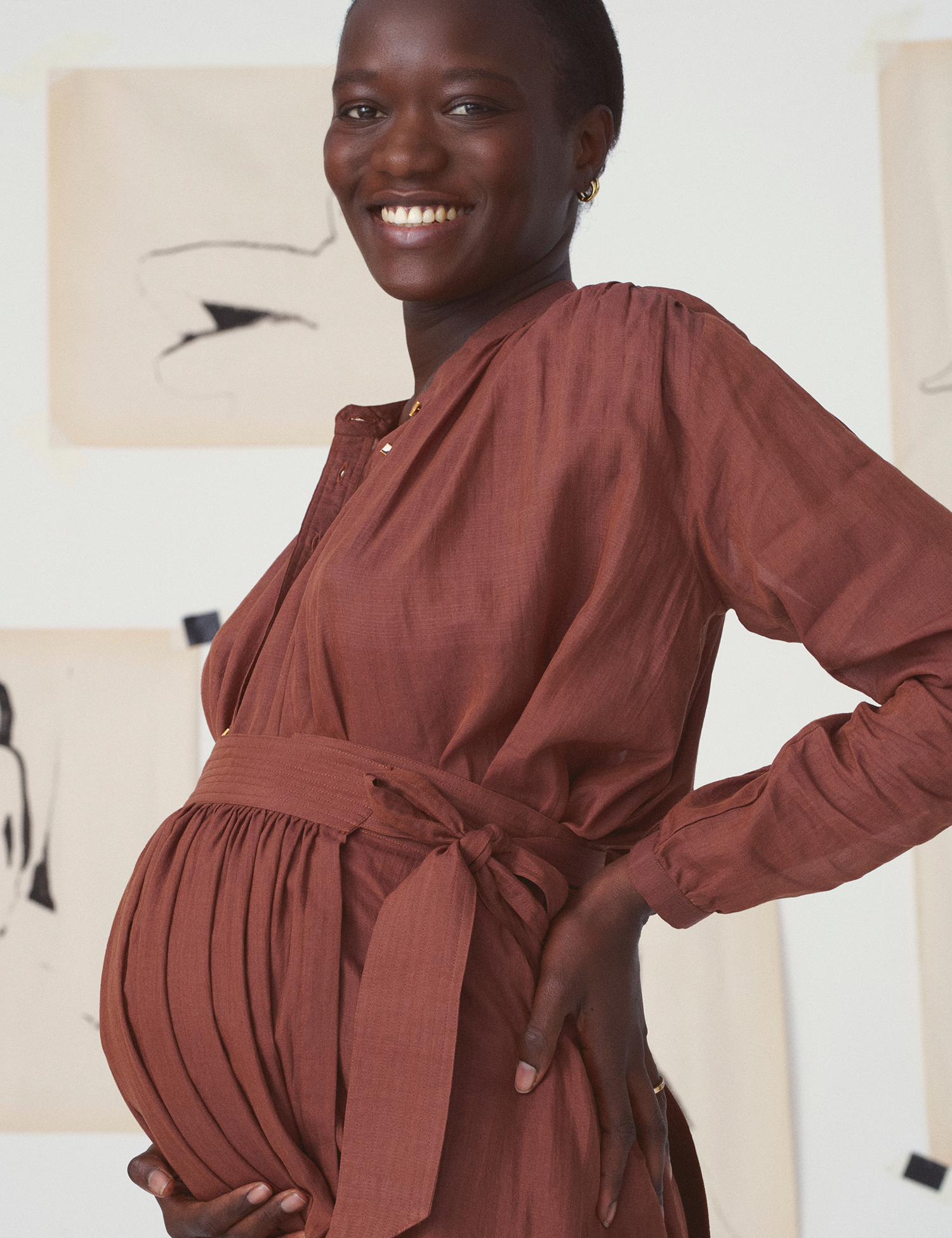 skirt-maria-impressionnisme-brownchocolate