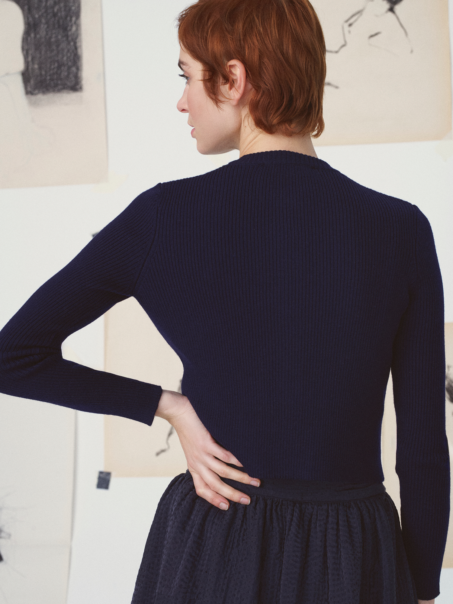 cardigan-janelle-impressionnisme-marine