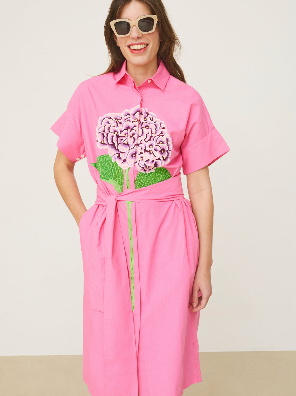 GORDES DRESS - HYDRANGEA