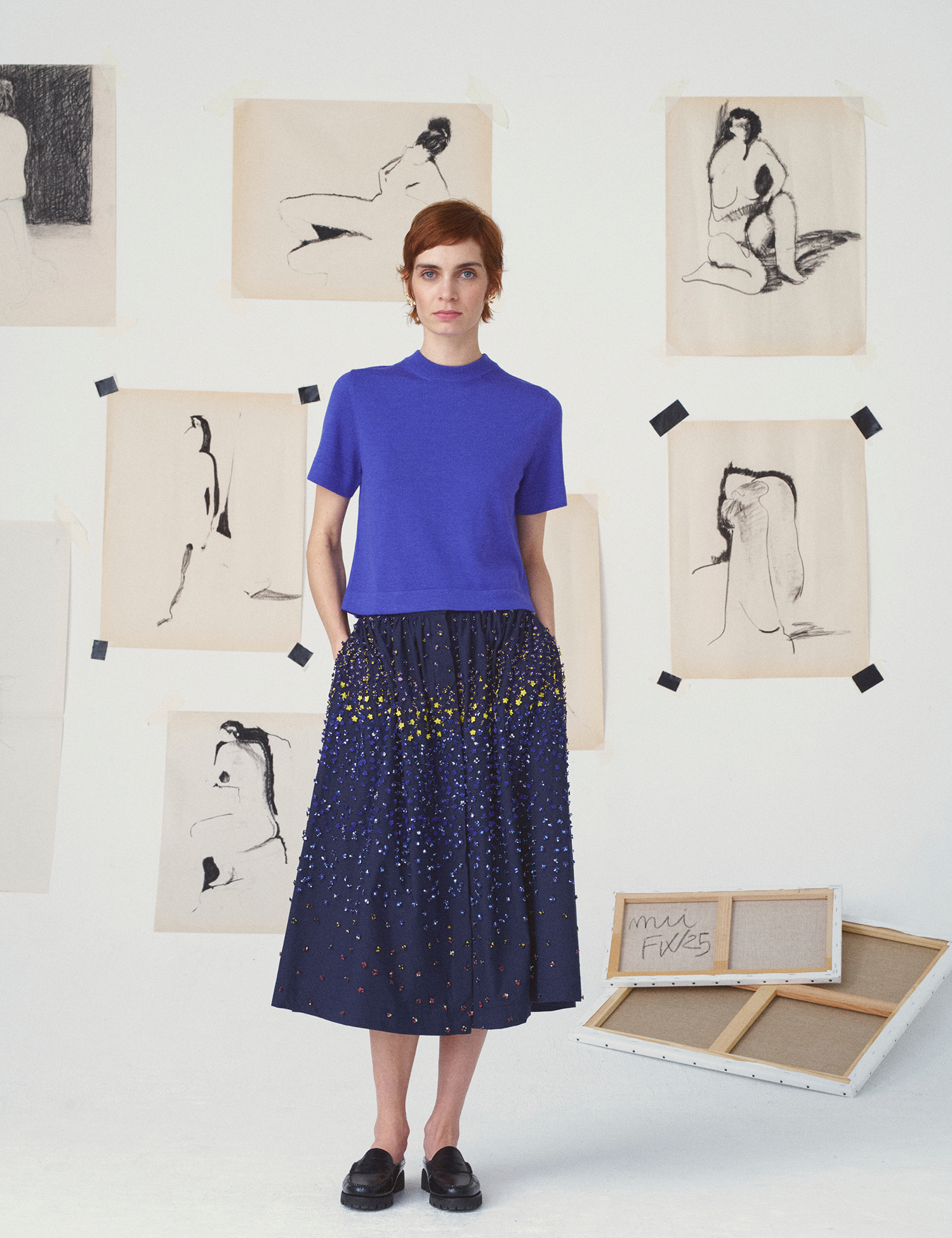 skirt-mona-impressionnisme-marineblue
