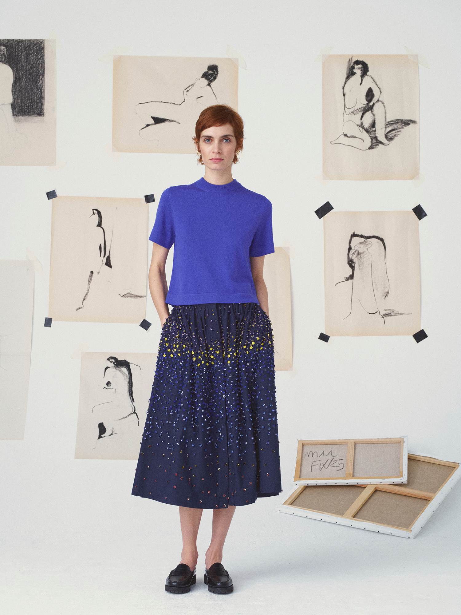 skirt-mona-impressionnisme-marineblue