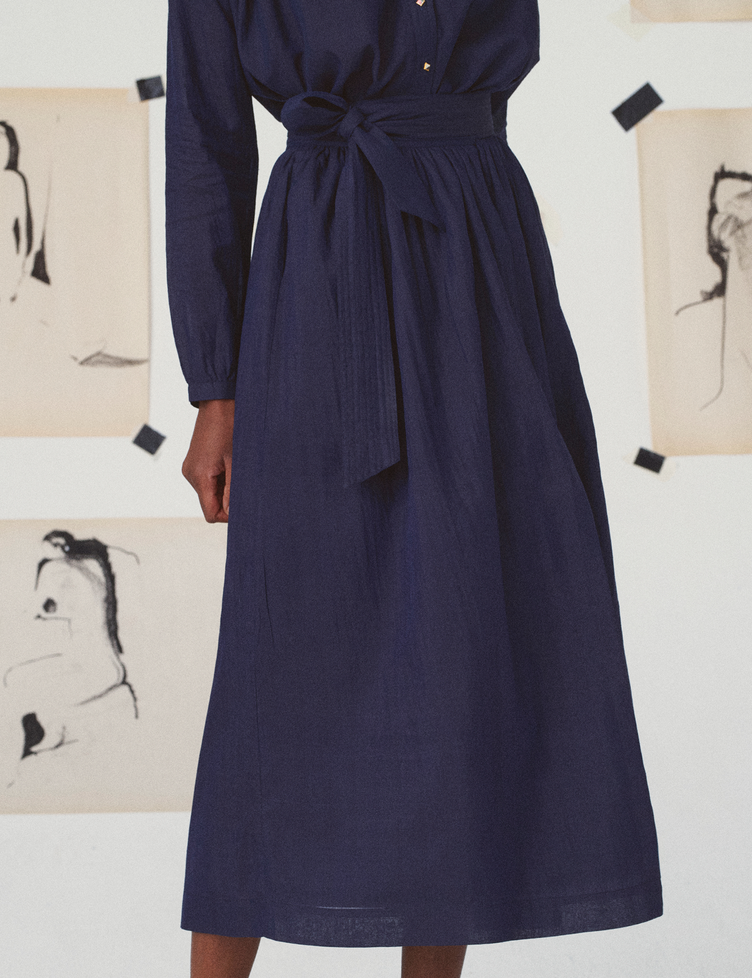 skirt-maria-impressionnisme-marine