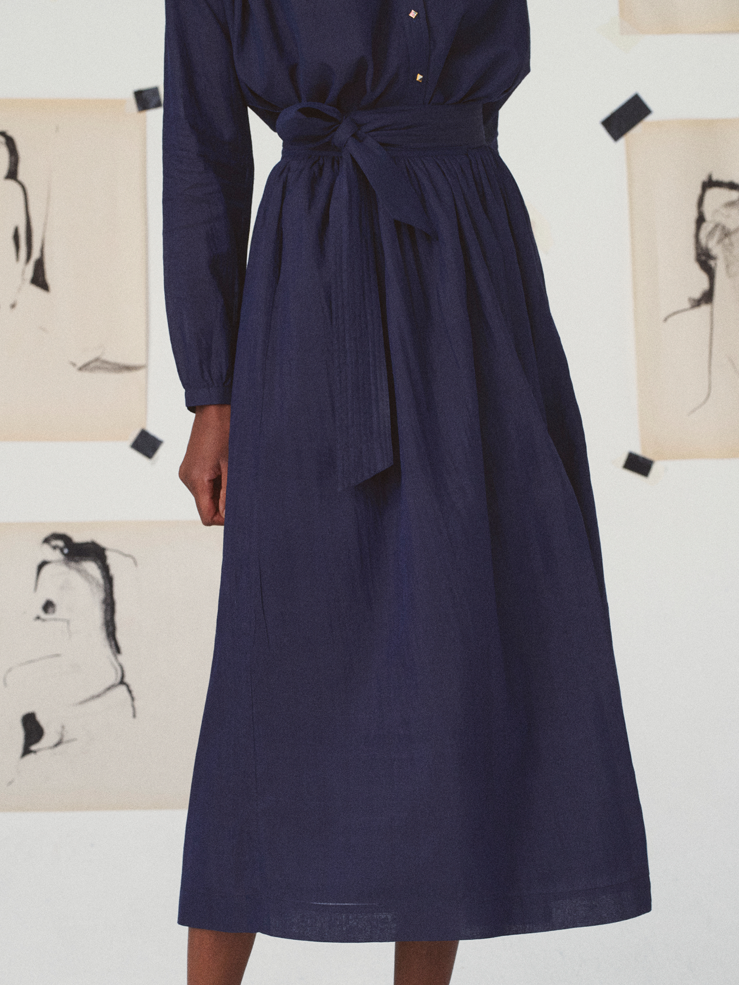 skirt-maria-impressionnisme-marine