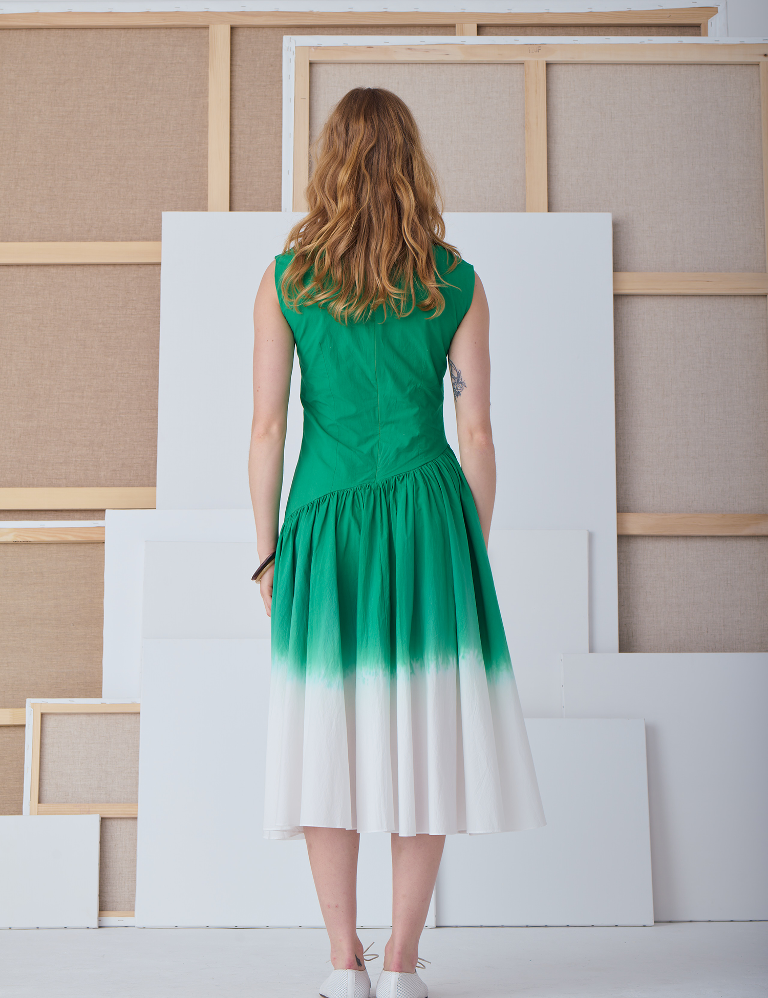 robe-youna-coloriste-vert-perroquet