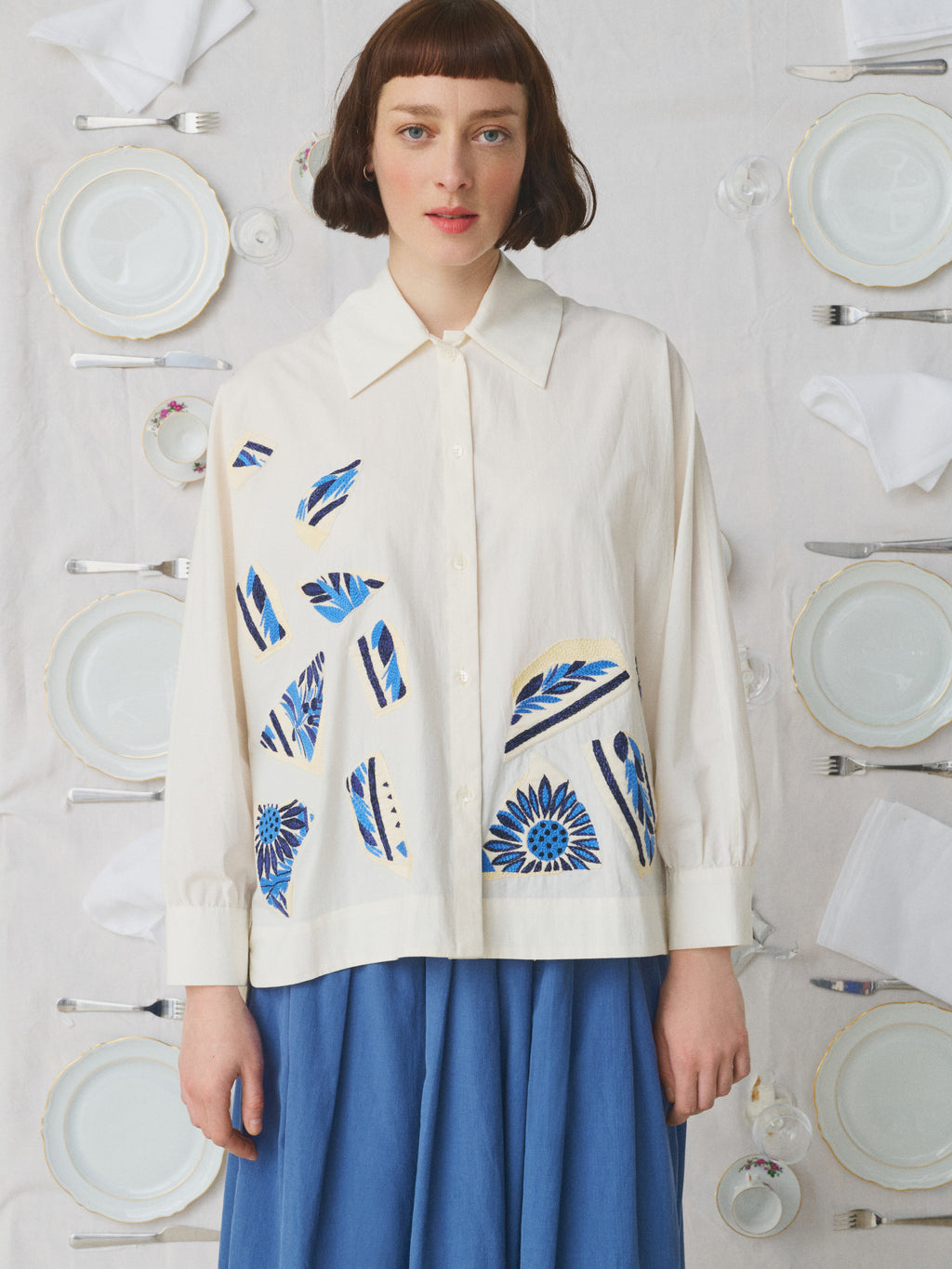 CHEMISE EMMANUELLA - ASSIETTE CASSEE