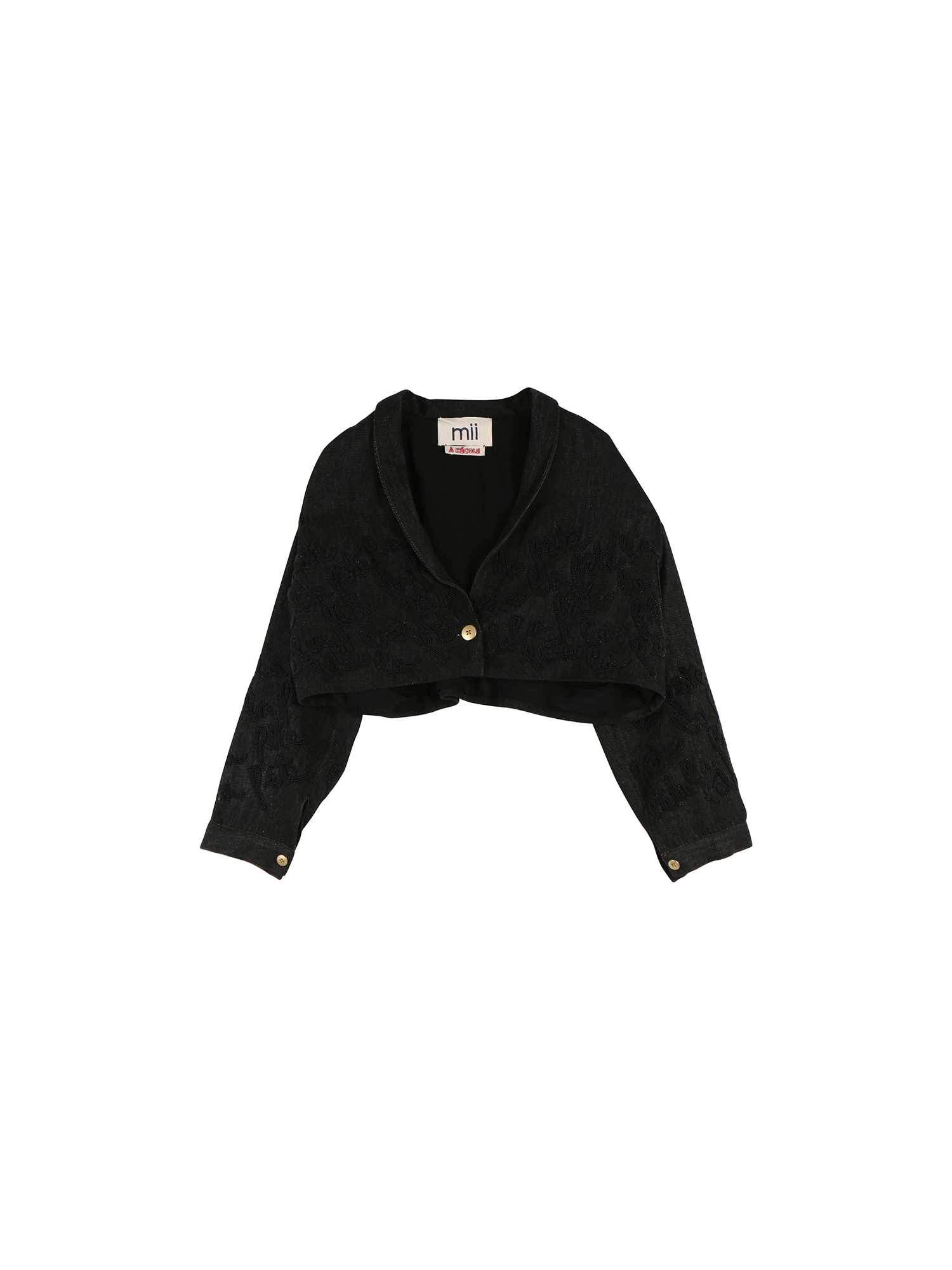 89BIS_20-171_BLACK_LA_FETE_SHORT_JACKET