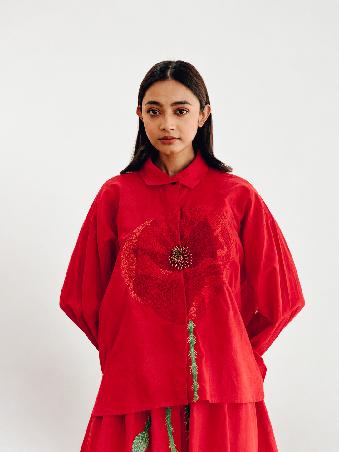 GRETA SHIRT - POPPY