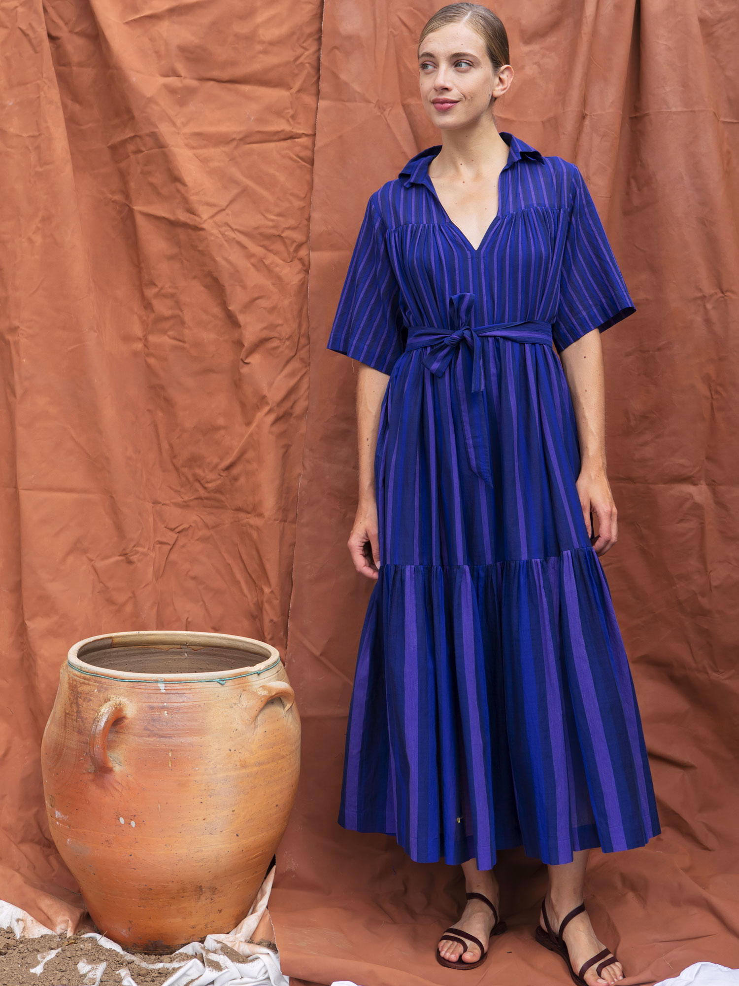 robe-michelle-les-rayees-miicollection-blue