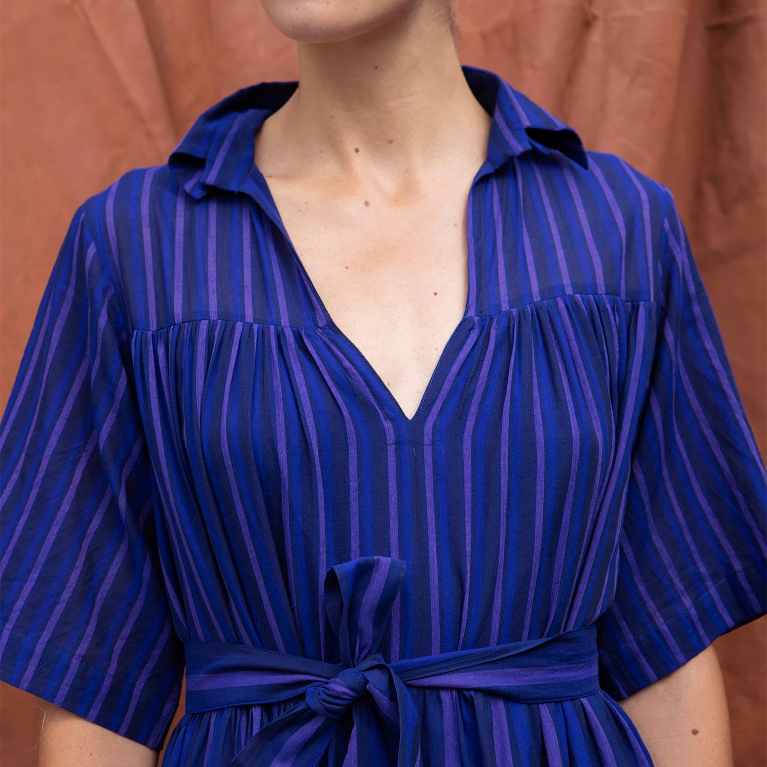 robe-michelle-les-rayees-miicollection-blue