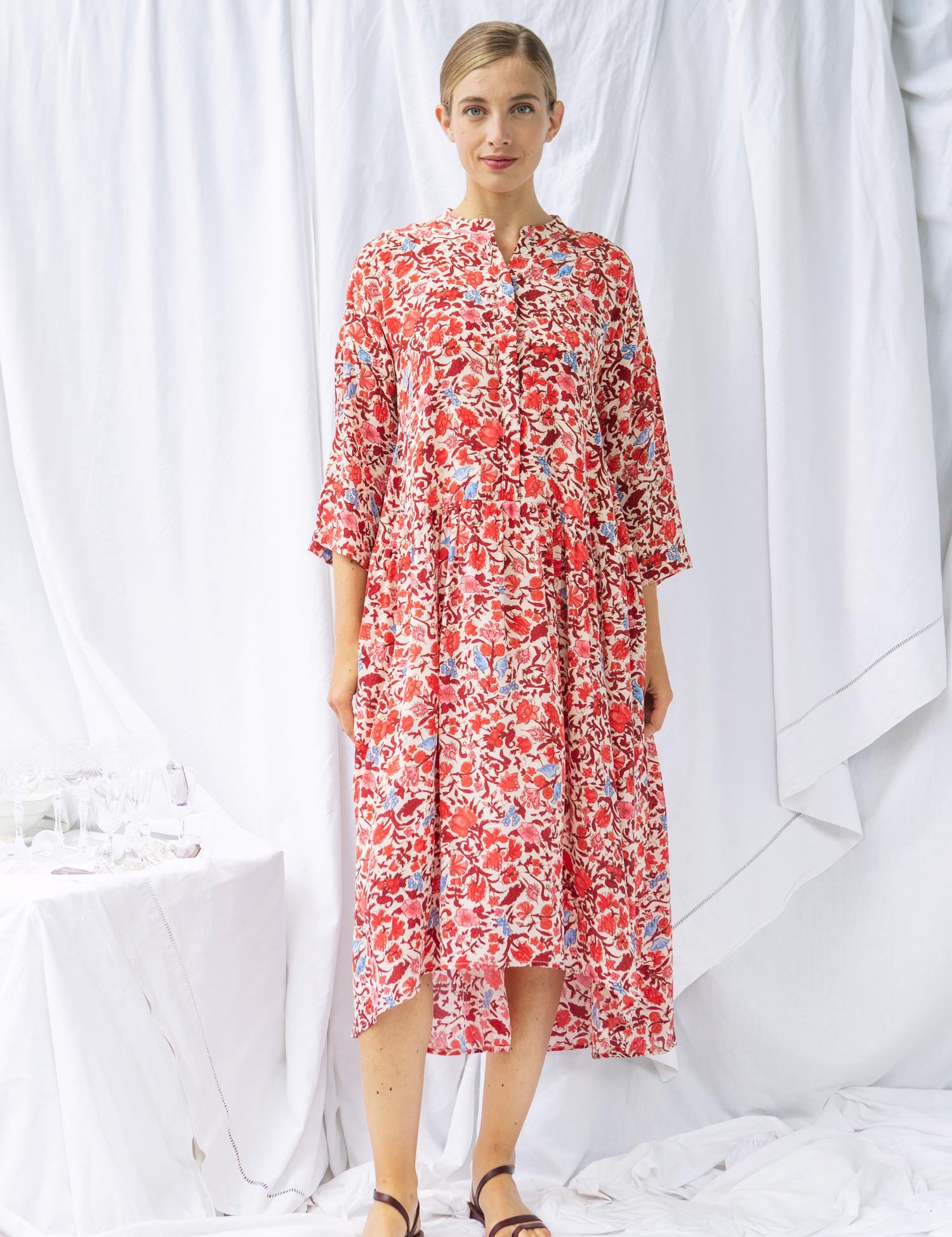 robe-tara-garden-soie-red-miicollection